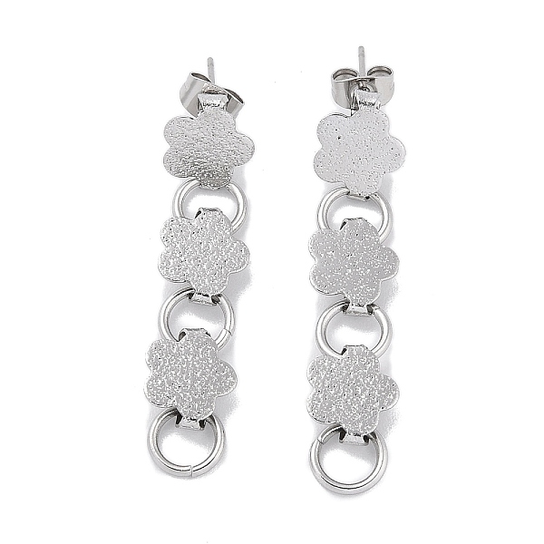 PandaHall 304 Stainless Steel Stud Dangle Earrings for Women, Flower, Stainless Steel Color, 48x9.5mm 304 Stainless Steel Flower
PandaHall 304 Stainless Steel Stud Dangle Earrings for Women, Flower, Stainless Steel Color, 48x9.5mm 304 Stainless Steel Flower