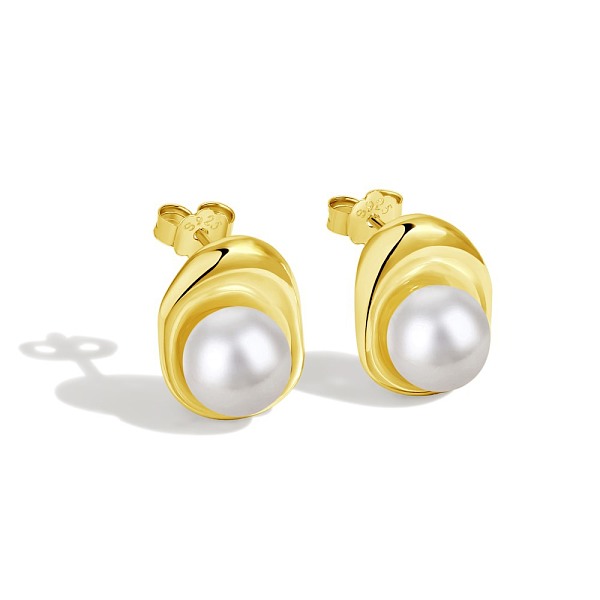 PandaHall 925 Sterling Silver Pearl Stud Earrings for Women, with S925 Stamp, Round, Real 18K Gold Plated, 13.5x11.2mm Pearl Round
PandaHall 925 Sterling Silver Pearl Stud Earrings for Women, with S925 Stamp, Round, Real 18K Gold Plated, 13.5x11.2mm Pearl Round