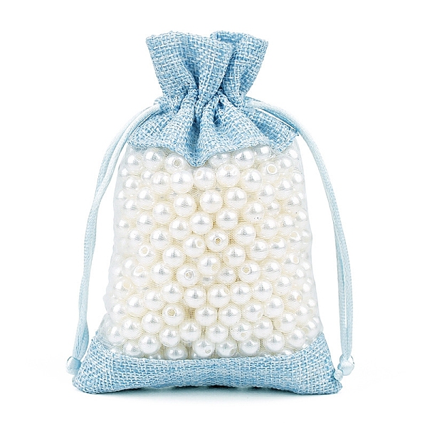 PandaHall Linen & Organza Pouches, Drawstring Bag, Rectangle, Light Sky Blue, 14x10cm Jute Rectangle
PandaHall Linen & Organza Pouches, Drawstring Bag, Rectangle, Light Sky Blue, 14x10cm Jute Rectangle