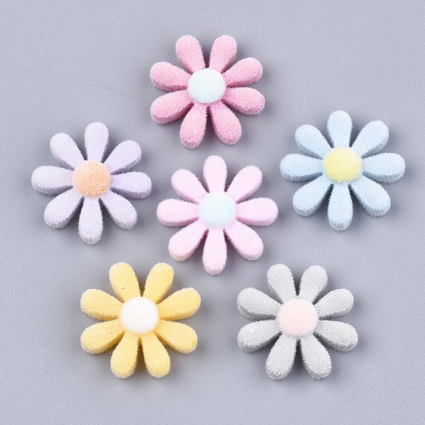 PandaHall Flocky Resin Cabochons, Flower, Mixed Color, 23.5x7mm Resin Flower Multicolor
PandaHall Flocky Resin Cabochons, Flower, Mixed Color, 23.5x7mm Resin Flower Multicolor