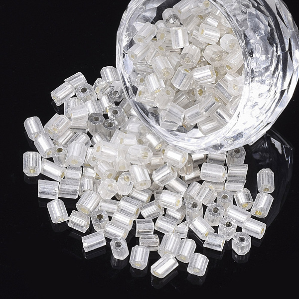 PandaHall 6/0 Two Cut Glass Seed Beads, Hexagon, Silver Lined, WhiteSmoke, 3.5~5x3.5~4mm, Hole: 1mm, about 4500pcs/bag Glass White
PandaHall 6/0 Two Cut Glass Seed Beads, Hexagon, Silver Lined, WhiteSmoke, 3.5~5x3.5~4mm, Hole: 1mm, about 4500pcs/bag Glass White
