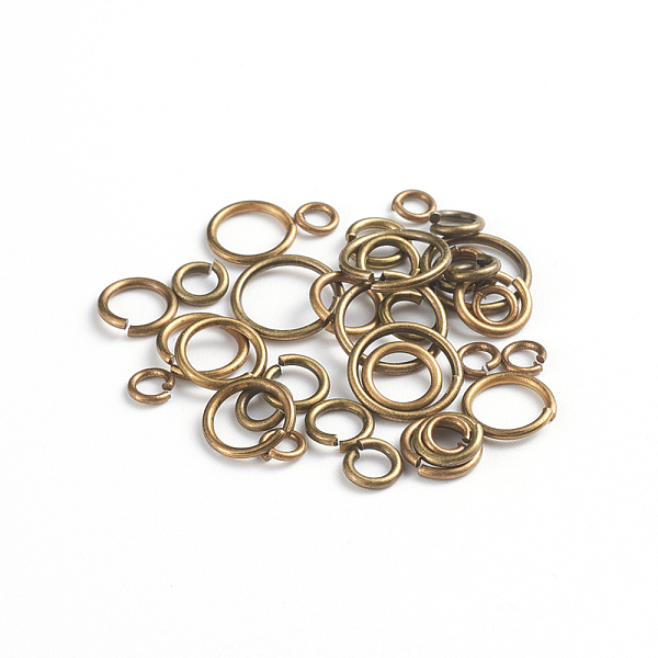 PandaHall Brass Jump Rings, Open Jump Rings, Antique Bronze, 4~10x0.8~1mm, Inner Diameter: 2.4~8mm Brass
PandaHall Brass Jump Rings, Open Jump Rings, Antique Bronze, 4~10x0.8~1mm, Inner Diameter: 2.4~8mm Brass