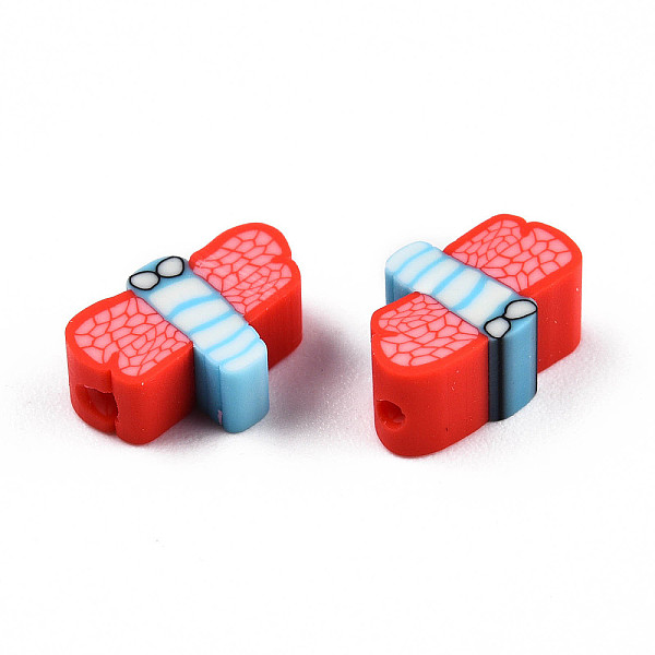 PandaHall Handmade Polymer Clay Beads, Dragonfly, Red, 5~8.5x9~11.5x4.5~5mm, Hole: 1.2~1.6mm Polymer Clay Dragonfly Red
PandaHall Handmade Polymer Clay Beads, Dragonfly, Red, 5~8.5x9~11.5x4.5~5mm, Hole: 1.2~1.6mm Polymer Clay Dragonfly Red