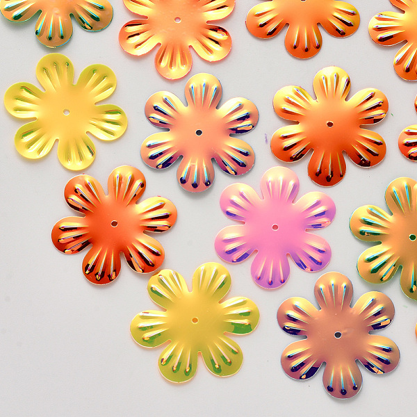 PandaHall Ornament Accessories, PVC Plastic Paillette/Sequins Beads, Flower, Mixed Color, 24x0.5mm, Hole: 1.2mm, about 2000pcs/500g. PVC..., Multicolor
PandaHall Ornament Accessories, PVC Plastic Paillette/Sequins Beads, Flower, Mixed Color, 24x0.5mm, Hole: 1.2mm, about 2000pcs/500g. PVC..., Multicolor