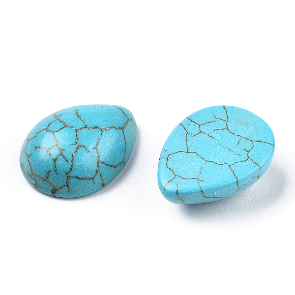 PandaHall Craft Findings Dyed Synthetic Turquoise Gemstone Flat Back Teardrop Cabochons, Cyan, 12x16x6mm Synthetic Turquoise Teardrop Cyan
PandaHall Craft Findings Dyed Synthetic Turquoise Gemstone Flat Back Teardrop Cabochons, Cyan, 12x16x6mm Synthetic Turquoise Teardrop Cyan