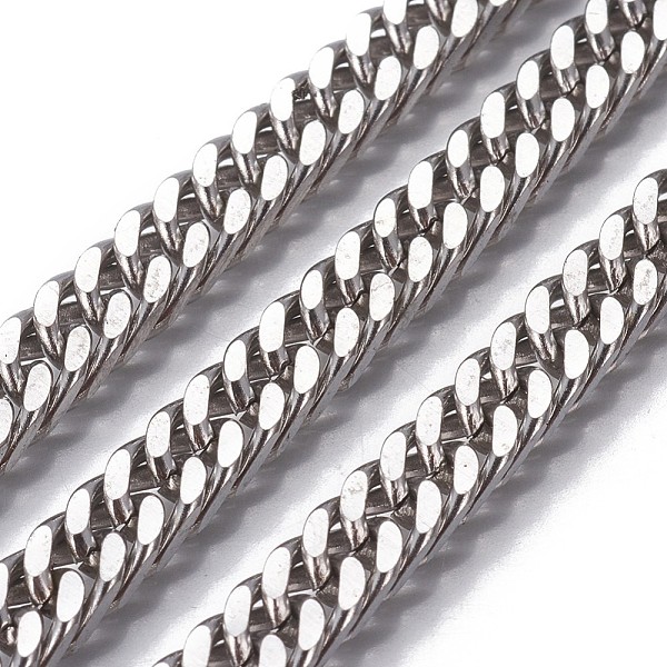 PandaHall 201 Stainless Steel Cuban Link Chains, Chunky Curb Chains, Unwelded, Stainless Steel Color, 9x6x3mm 201 Stainless Steel
PandaHall 201 Stainless Steel Cuban Link Chains, Chunky Curb Chains, Unwelded, Stainless Steel Color, 9x6x3mm 201 Stainless Steel