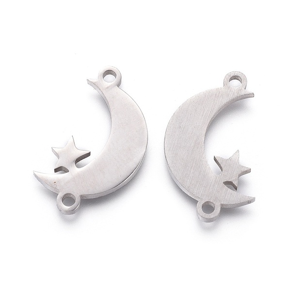 PandaHall 201 Stainless Steel Links, Manual Polishing, Moon with Star, Stainless Steel Color, 22x12x1.5mm, Hole: 1.6mm 201 Stainless Steel...
PandaHall 201 Stainless Steel Links, Manual Polishing, Moon with Star, Stainless Steel Color, 22x12x1.5mm, Hole: 1.6mm 201 Stainless Steel...