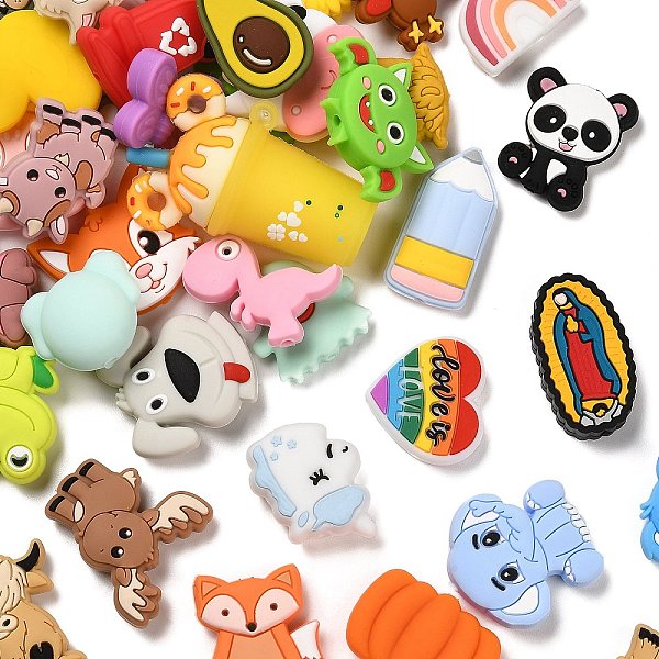 PandaHall Silicone Beads, DIY Nursing Necklaces Making, Chewing Pendants for Teethers, Faceted, Mixed Shapes, Mixed Color..., Multicolor
PandaHall Silicone Beads, DIY Nursing Necklaces Making, Chewing Pendants for Teethers, Faceted, Mixed Shapes, Mixed Color..., Multicolor