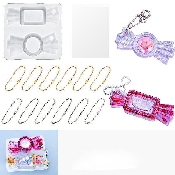 PandaHall DIY Candy Pendant Shaker Silicone Molds Kit, Quicksand Molds, Resin Casting Molds, with Iron Ball Chains & Protective Sealing Film..., White
PandaHall DIY Candy Pendant Shaker Silicone Molds Kit, Quicksand Molds, Resin Casting Molds, with Iron Ball Chains & Protective Sealing Film..., White