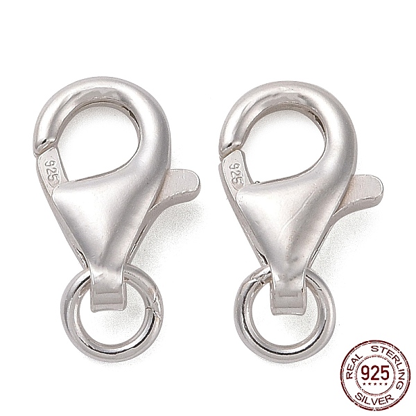 PandaHall 925 Sterling Silver Lobster Claw Clasps, with 925 Stamp, Silver, 13mm, Hole: 2mm Sterling Silver
PandaHall 925 Sterling Silver Lobster Claw Clasps, with 925 Stamp, Silver, 13mm, Hole: 2mm Sterling Silver
