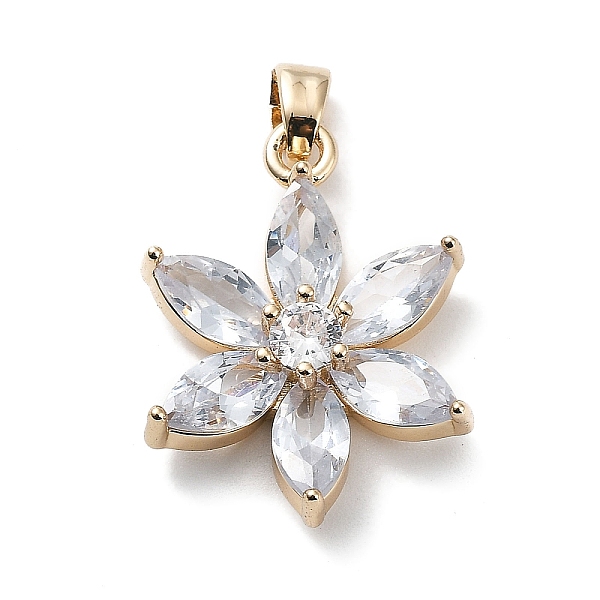 PandaHall Brass with K9 Glass Pendants, Flower Charms, Light Gold, 22x17x4mm, Hole: 4x2.5mm Brass+Glass Flower
PandaHall Brass with K9 Glass Pendants, Flower Charms, Light Gold, 22x17x4mm, Hole: 4x2.5mm Brass+Glass Flower