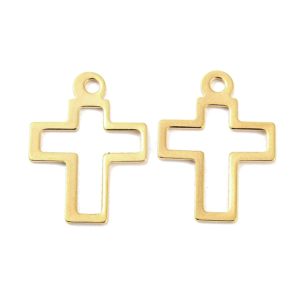 PandaHall 201 Stainless Steel Pendants, Cross Charm, Golden, 20.5x15x0.8mm, Hole: 1.8mm 201 Stainless Steel Cross
PandaHall 201 Stainless Steel Pendants, Cross Charm, Golden, 20.5x15x0.8mm, Hole: 1.8mm 201 Stainless Steel Cross