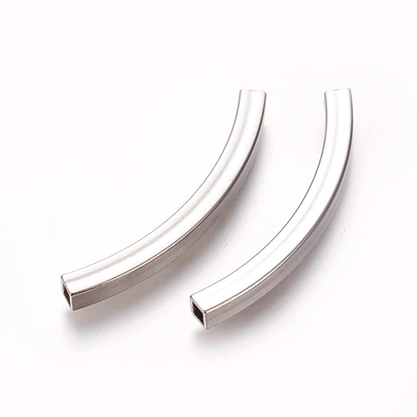 PandaHall 304 Stainless Steel Tube Beads, Square Hole, Stainless Steel Color, 45x4x4mm, Hole: 3x3mm 304 Stainless Steel Tube
PandaHall 304 Stainless Steel Tube Beads, Square Hole, Stainless Steel Color, 45x4x4mm, Hole: 3x3mm 304 Stainless Steel Tube