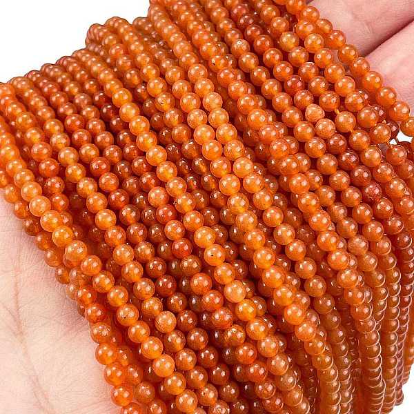 PandaHall Natural Red Aventurine Beads Strands, Round, Grade A, 3mm, Hole: 0.5mm, about 136pcs/strand, 15.87''(40.3cm) Red Aventurine Round
PandaHall Natural Red Aventurine Beads Strands, Round, Grade A, 3mm, Hole: 0.5mm, about 136pcs/strand, 15.87''(40.3cm) Red Aventurine Round