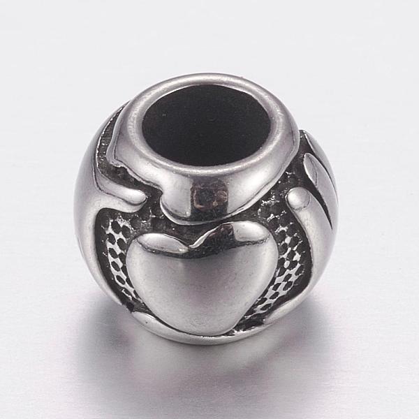 PandaHall 304 Stainless Steel European Beads, Large Hole Beads, Rondelle, Antique Silver, 10x9mm, Hole: 5mm 304 Stainless Steel Rondelle
PandaHall 304 Stainless Steel European Beads, Large Hole Beads, Rondelle, Antique Silver, 10x9mm, Hole: 5mm 304 Stainless Steel Rondelle