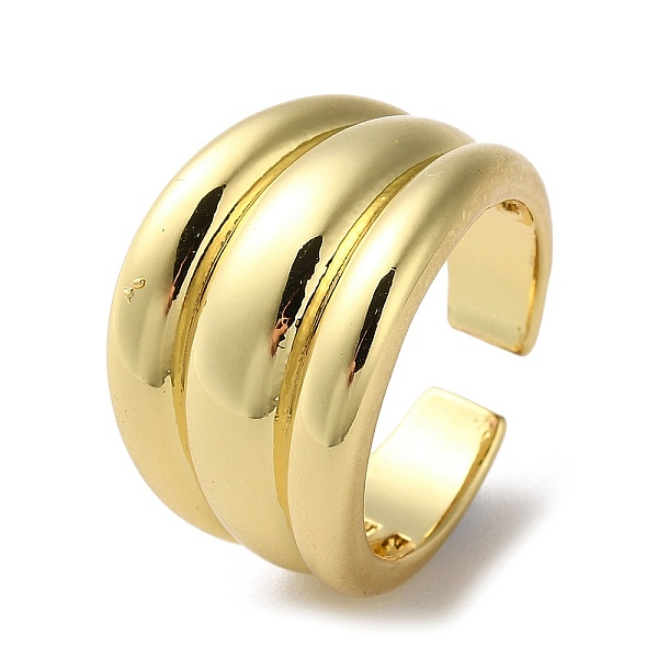 PandaHall Rack Plating Brass Grooved Open Cuff Rings, Cadmium Free & Lead Free, Real 18K Gold Plated, Inner Diameter: 17mm Brass Ring
PandaHall Rack Plating Brass Grooved Open Cuff Rings, Cadmium Free & Lead Free, Real 18K Gold Plated, Inner Diameter: 17mm Brass Ring