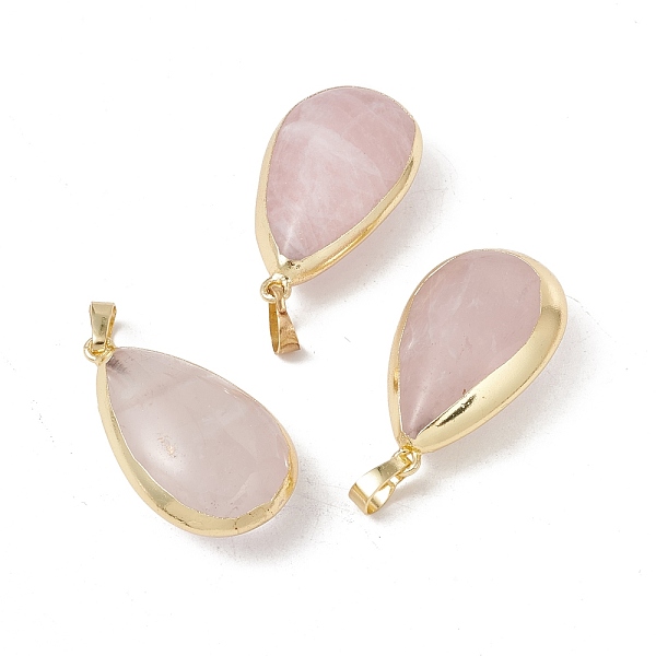 PandaHall Natural Rose Quartz Pendants, with Light Gold Tone Brass Findings, Cadmium Free & Lead Free, Teardrop, 35~36x20~21.5x11~13mm, Hole...
PandaHall Natural Rose Quartz Pendants, with Light Gold Tone Brass Findings, Cadmium Free & Lead Free, Teardrop, 35~36x20~21.5x11~13mm, Hole...