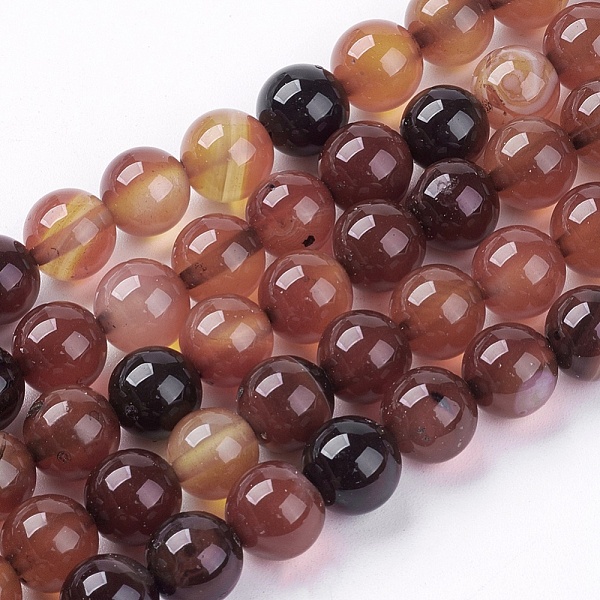 PandaHall Natural Agate Bead Strands, Dyed, Round, 8~9mm, Hole: 1mm, about 46pcs/strand, 15.1 inch Natural Agate Round Brown
PandaHall Natural Agate Bead Strands, Dyed, Round, 8~9mm, Hole: 1mm, about 46pcs/strand, 15.1 inch Natural Agate Round Brown