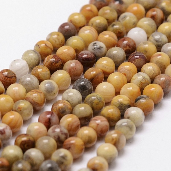 PandaHall Natural Crazy Lace Agate Beads Strands, Round, 4mm, Hole: 1mm, about 89~98pcs/strand, 15 inch Crazy Agate Round
PandaHall Natural Crazy Lace Agate Beads Strands, Round, 4mm, Hole: 1mm, about 89~98pcs/strand, 15 inch Crazy Agate Round