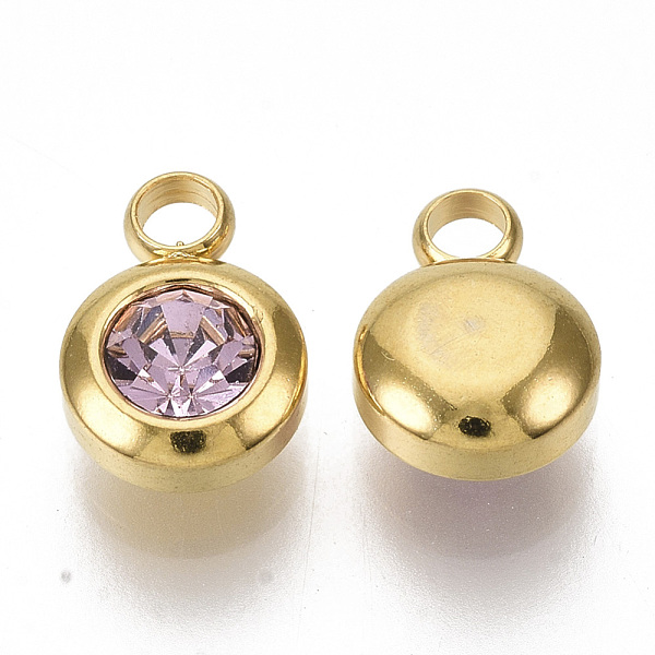 PandaHall Rhinestone Charms, October Birthstone Charms, with 201 Stainless Steel, Flat Round, Golden, Light Rose, 9x6.5x4mm, Hole: 1.8mm..., Pink
PandaHall Rhinestone Charms, October Birthstone Charms, with 201 Stainless Steel, Flat Round, Golden, Light Rose, 9x6.5x4mm, Hole: 1.8mm..., Pink
