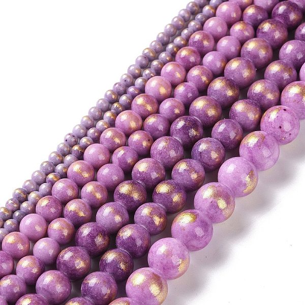 PandaHall Natural Jade Beads Strands, with Gold Foil, Dyed, Round, Violet, 6mm, Hole: 1mm, about 70pcs/strand, 15.75 inch(40cm) Other Jade..., Purple
PandaHall Natural Jade Beads Strands, with Gold Foil, Dyed, Round, Violet, 6mm, Hole: 1mm, about 70pcs/strand, 15.75 inch(40cm) Other Jade..., Purple