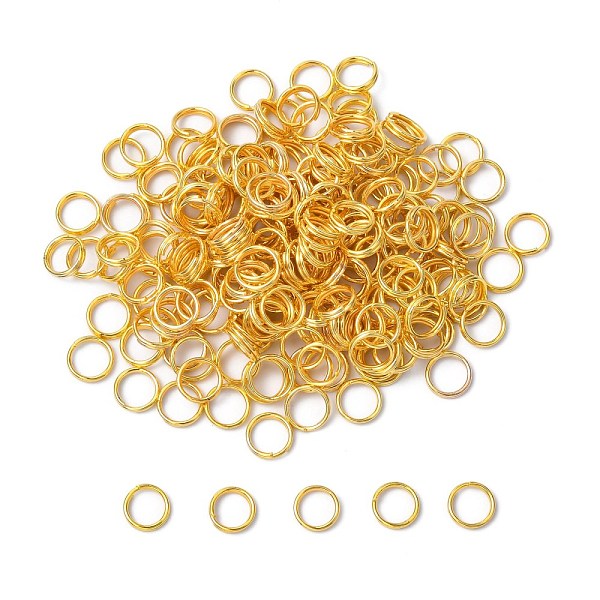 PandaHall Iron Split Rings, Double Loops Jump Rings, Cadmium Free & Lead Free, Golden, 6mm in diameter, 1.4mm thick, about 5.3mm inner...
PandaHall Iron Split Rings, Double Loops Jump Rings, Cadmium Free & Lead Free, Golden, 6mm in diameter, 1.4mm thick, about 5.3mm inner...