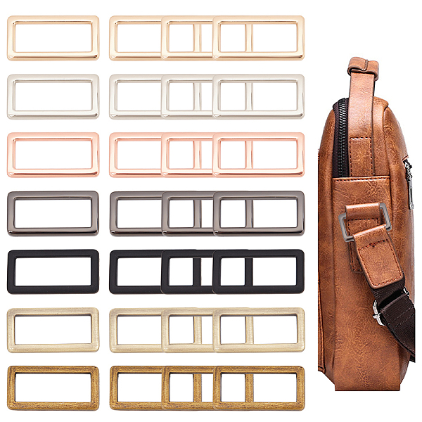 PandaHall WADORN 28Pcs 7 Colors Zinc Alloy Slider Buckles, Adjustable Buckle Fasteners, for Strap Leathercraft Bag Belt, Rectangle, Mixed...
PandaHall WADORN 28Pcs 7 Colors Zinc Alloy Slider Buckles, Adjustable Buckle Fasteners, for Strap Leathercraft Bag Belt, Rectangle, Mixed...