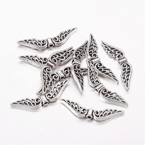 PandaHall Tibetan Style Alloy Beads, Wing, Antique Silver, Lead Free & Cadmium Free & Nickel Free, 7.5x30x3mm, Hole: 1mm Alloy Wing
PandaHall Tibetan Style Alloy Beads, Wing, Antique Silver, Lead Free & Cadmium Free & Nickel Free, 7.5x30x3mm, Hole: 1mm Alloy Wing