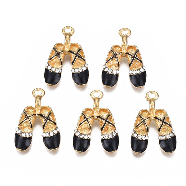PandaHall Rack Plating Alloy Enamel Pendants, with Crystal Rhinestone, Cadmium Free & Nickel Free & Lead Free, Dancing Shoes, Black...
PandaHall Rack Plating Alloy Enamel Pendants, with Crystal Rhinestone, Cadmium Free & Nickel Free & Lead Free, Dancing Shoes, Black...