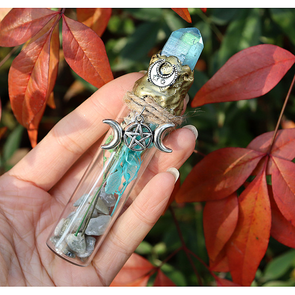 PandaHall Natural Labradorite Display Decorations, for Home Decoration, Wishing Bottle, 120x25mm Labradorite Bottle
PandaHall Natural Labradorite Display Decorations, for Home Decoration, Wishing Bottle, 120x25mm Labradorite Bottle