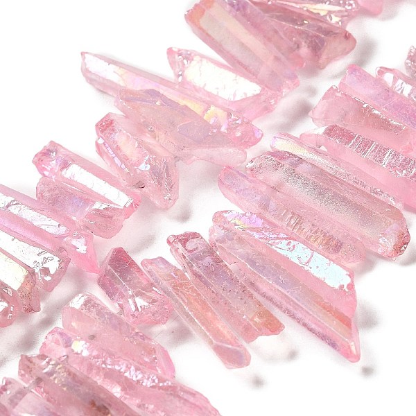 PandaHall Electroplated Natural Quartz Stick Bead Strands, Dyed, Irregular Strip, Pink, 17~35.5x3~4.5mm, Hole: 1mm Other Quartz Nuggets Pink
PandaHall Electroplated Natural Quartz Stick Bead Strands, Dyed, Irregular Strip, Pink, 17~35.5x3~4.5mm, Hole: 1mm Other Quartz Nuggets Pink