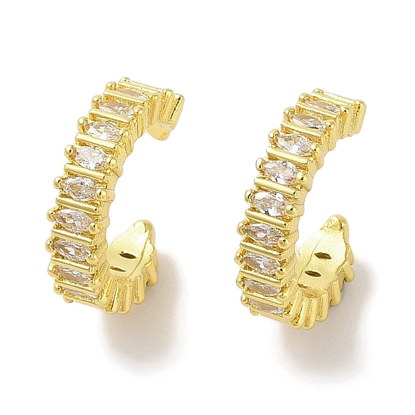 PandaHall Brass Micro Pave Clear Cubic Zirconia Cuff Earrings for Women, Real 18K Gold Plated, 13.5x4mm Brass
PandaHall Brass Micro Pave Clear Cubic Zirconia Cuff Earrings for Women, Real 18K Gold Plated, 13.5x4mm Brass