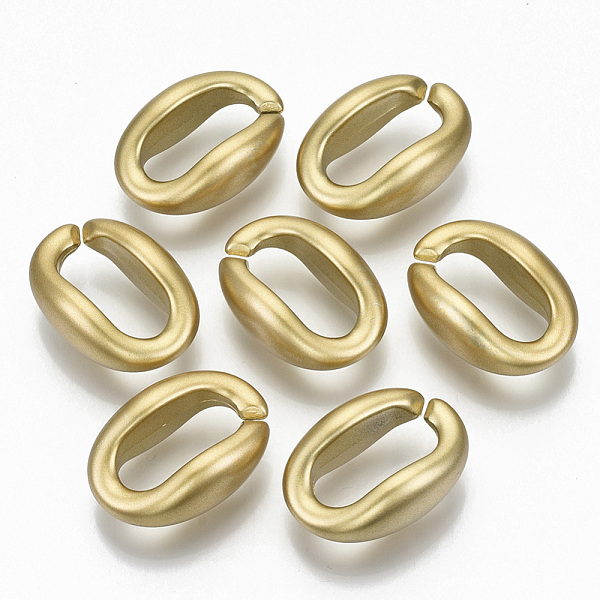 PandaHall Opaque Spray Painted Acrylic Linking Rings, Quick Link Connectors, for Cable Chains Making, Oval, Gold, 27x19x10mm, Inner Diameter...
PandaHall Opaque Spray Painted Acrylic Linking Rings, Quick Link Connectors, for Cable Chains Making, Oval, Gold, 27x19x10mm, Inner Diameter...