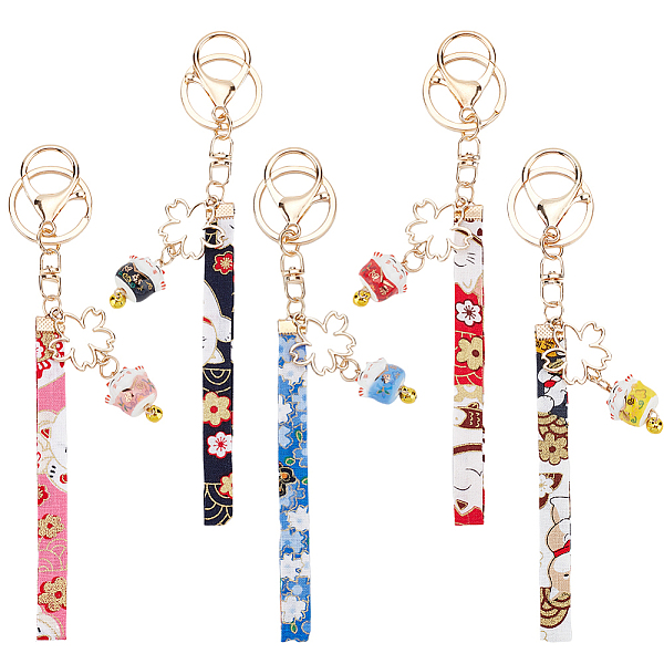 PandaHall Olycraft 5Pcs 5 Colors Maneki Neko Lucky Cat Porcelain Pendant Keychain, with Alloy Findings, for Car Bag Pendant Strap Keychain..., Multicolor
PandaHall Olycraft 5Pcs 5 Colors Maneki Neko Lucky Cat Porcelain Pendant Keychain, with Alloy Findings, for Car Bag Pendant Strap Keychain..., Multicolor