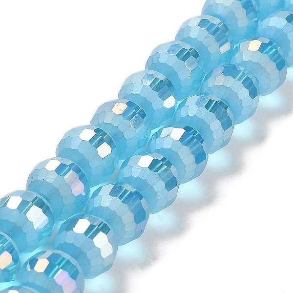 PandaHall Electroplate Glass Beads Strands, AB Color Plated, Frosted and Faceted(96 Facets), Round, Sky Blue, 9.5~10x9~9.5mm, Hole: 1.8mm...
PandaHall Electroplate Glass Beads Strands, AB Color Plated, Frosted and Faceted(96 Facets), Round, Sky Blue, 9.5~10x9~9.5mm, Hole: 1.8mm...
