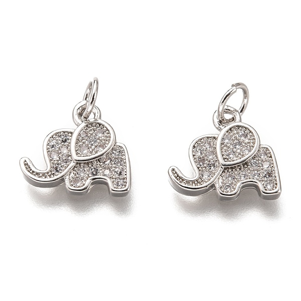 PandaHall Brass Micro Pave Clear Cubic Zirconia Charms, Long-Lasting Plated, with Jump Ring, Elephant, Platinum, 11.5x12x2mm, Jump Ring...
PandaHall Brass Micro Pave Clear Cubic Zirconia Charms, Long-Lasting Plated, with Jump Ring, Elephant, Platinum, 11.5x12x2mm, Jump Ring...