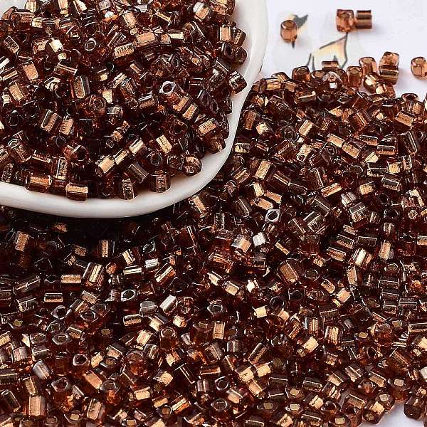 PandaHall Glass Seed Beads, Silver Lined, Square, Saddle Brown, 3~3.5x2.5~3x2.5~3mm, Hole: 1mm, about 10714pcs/pound Glass
PandaHall Glass Seed Beads, Silver Lined, Square, Saddle Brown, 3~3.5x2.5~3x2.5~3mm, Hole: 1mm, about 10714pcs/pound Glass