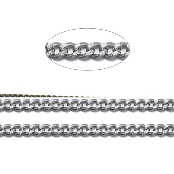 PandaHall Brass Twisted Chains, Curb Chains, Diamond Cut, Unwelded, Faceted, with Spool, Oval, Lead Free & Cadmium Free, Platinum, 3x2x0.6mm...
PandaHall Brass Twisted Chains, Curb Chains, Diamond Cut, Unwelded, Faceted, with Spool, Oval, Lead Free & Cadmium Free, Platinum, 3x2x0.6mm...