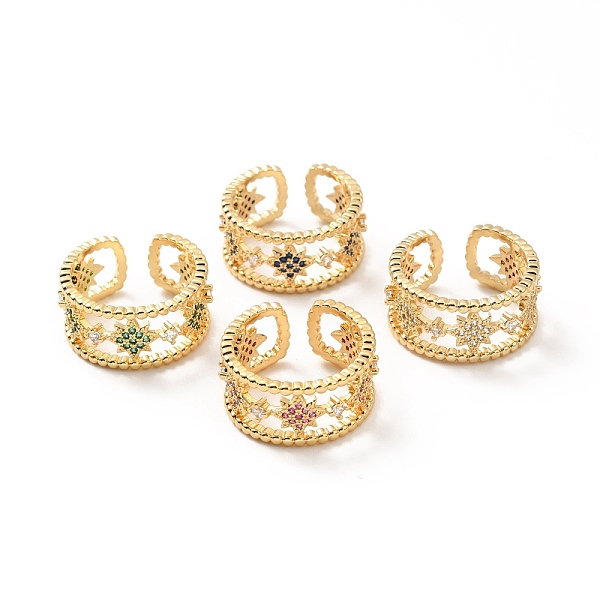 PandaHall Cubic Zirconia Star of David Open Cuff Ring, Real 18K Gold Plated Brass Chunky Ring for Women, Cadmium Free & Lead Free, Mixed..., Multicolor
PandaHall Cubic Zirconia Star of David Open Cuff Ring, Real 18K Gold Plated Brass Chunky Ring for Women, Cadmium Free & Lead Free, Mixed..., Multicolor
