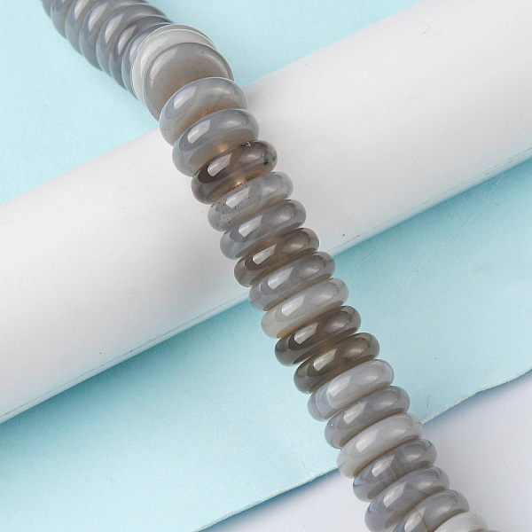 PandaHall Natural Grey Agate Beads Strands, Disc, 12x3.5~4mm, Hole: 1.4mm, about 51pcs/strand, 7.48~8.19 inch(19~20.8cm) Grey Agate Disc
PandaHall Natural Grey Agate Beads Strands, Disc, 12x3.5~4mm, Hole: 1.4mm, about 51pcs/strand, 7.48~8.19 inch(19~20.8cm) Grey Agate Disc