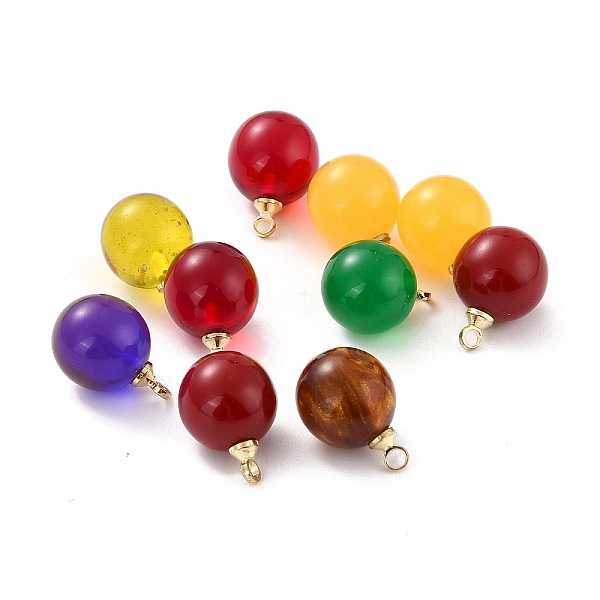 PandaHall Resin Charms, Mixed Style with Golden Tone Alloy Findings, Round, Mixed Color, 13x10mm, Hole: 1mm Alloy+Resin Round Multicolor
PandaHall Resin Charms, Mixed Style with Golden Tone Alloy Findings, Round, Mixed Color, 13x10mm, Hole: 1mm Alloy+Resin Round Multicolor