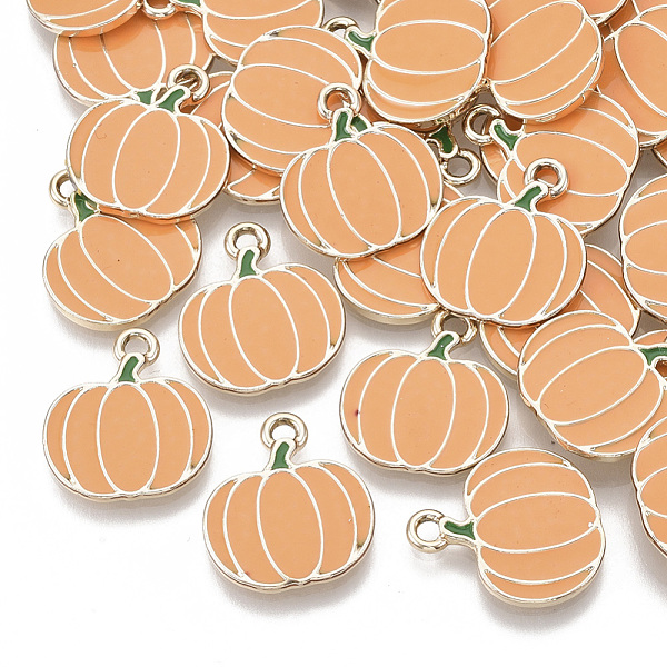 PandaHall Autumn Theme Alloy Enamel Pendants, Light Gold, Pumpkin, Coral, 18.5x16x2mm, Hole: 2mm Alloy+Enamel Pumpkin Red
PandaHall Autumn Theme Alloy Enamel Pendants, Light Gold, Pumpkin, Coral, 18.5x16x2mm, Hole: 2mm Alloy+Enamel Pumpkin Red