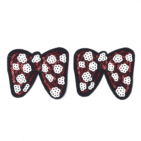 PandaHall Computerized Embroidery Cloth Iron On Patches, with Paillette, Costume Accessories, Appliques, Bowknot, FireBrick, 77x67x1.5mm..., Red
PandaHall Computerized Embroidery Cloth Iron On Patches, with Paillette, Costume Accessories, Appliques, Bowknot, FireBrick, 77x67x1.5mm..., Red