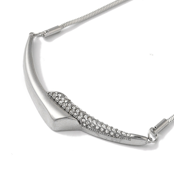 PandaHall 304 Stainless Steel Snake Chain Necklaces, with Rhinestone Beads, Horizontal Pendant Necklaces, Stainless Steel Color, 18.11 inch...
PandaHall 304 Stainless Steel Snake Chain Necklaces, with Rhinestone Beads, Horizontal Pendant Necklaces, Stainless Steel Color, 18.11 inch...