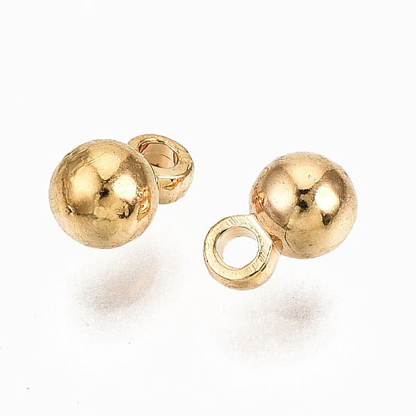 PandaHall Brass Charms, Nickel Free, Round, Real 18K Gold Plated, 4.5x3mm, Hole: 0.8mm Brass Round
PandaHall Brass Charms, Nickel Free, Round, Real 18K Gold Plated, 4.5x3mm, Hole: 0.8mm Brass Round
