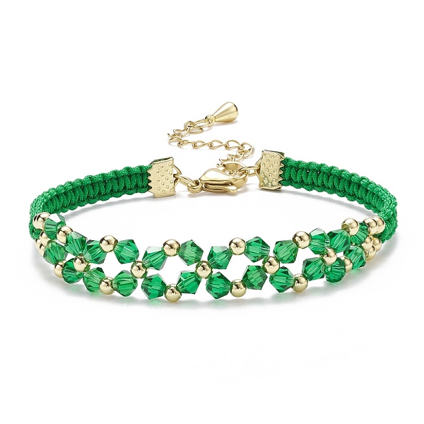 PandaHall Glass Braided Flower Link Bracelet for Women, Green, 7-3/8 inch(18.6cm) Glass Green
PandaHall Glass Braided Flower Link Bracelet for Women, Green, 7-3/8 inch(18.6cm) Glass Green