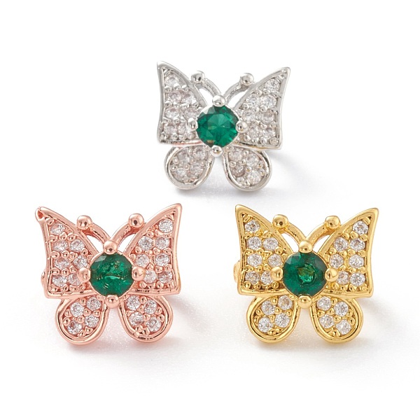 PandaHall Brass Micro Pave Clear & Green Cubic Zirconia Multi-strand Links, Long-Lasting Plated, Butterfly, Mixed Color, 9x10x8mm, Hole...
PandaHall Brass Micro Pave Clear & Green Cubic Zirconia Multi-strand Links, Long-Lasting Plated, Butterfly, Mixed Color, 9x10x8mm, Hole...