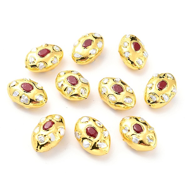 PandaHall Natural Quartz Beads, with Golden Brass Findings and Pearl, Oval, 27~27.5x17.5~18x12mm, Hole: 0.8mm Other Quartz Oval Red
PandaHall Natural Quartz Beads, with Golden Brass Findings and Pearl, Oval, 27~27.5x17.5~18x12mm, Hole: 0.8mm Other Quartz Oval Red