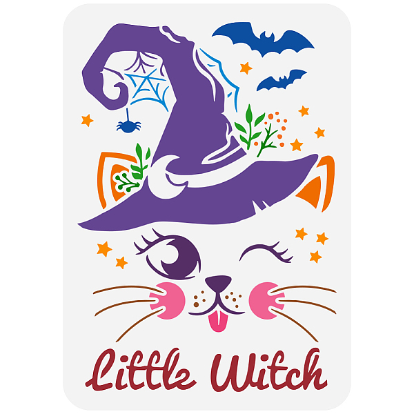 PandaHall FINGERINSPIRE Cat Witch Painting Stencil 8.3x11.7inch Plastic PET Cute Cat Face Drawing Template Little Witch Stencil Witch Hat...
PandaHall FINGERINSPIRE Cat Witch Painting Stencil 8.3x11.7inch Plastic PET Cute Cat Face Drawing Template Little Witch Stencil Witch Hat...