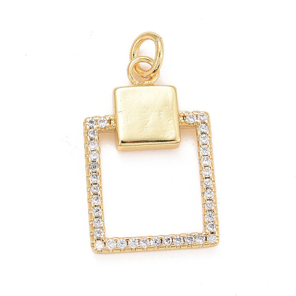 PandaHall Eco-Friendly Brass Micro Pave Cubic Zirconia Pendants, with Jump Ring, Long-Lasting Plated, Lead Free & Cadmium Free, Rectangle..., Clear
PandaHall Eco-Friendly Brass Micro Pave Cubic Zirconia Pendants, with Jump Ring, Long-Lasting Plated, Lead Free & Cadmium Free, Rectangle..., Clear